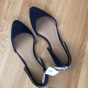 Navy Blue Flats •size 8•
